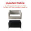Fauteuil d'appoint surdimensionné 45 po avec 2 coussins; chenille-1117161104
