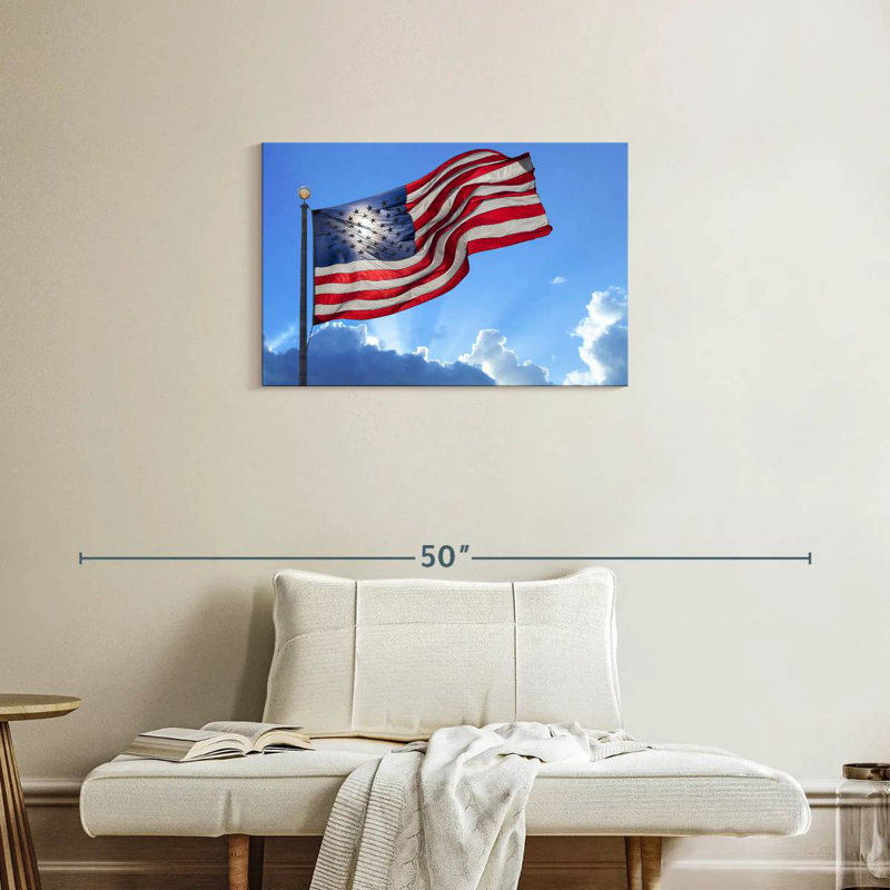 Flag Sky, 20" H x 30" W