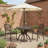 Rustproof Weather Resistant Scratch Proof Heavy Duty 31.5 Inch Cast Aluminum Round Patio Dining Table With Pre Drilled Umbrella Hole And Stable Non Slip Base For Backyard Garden
