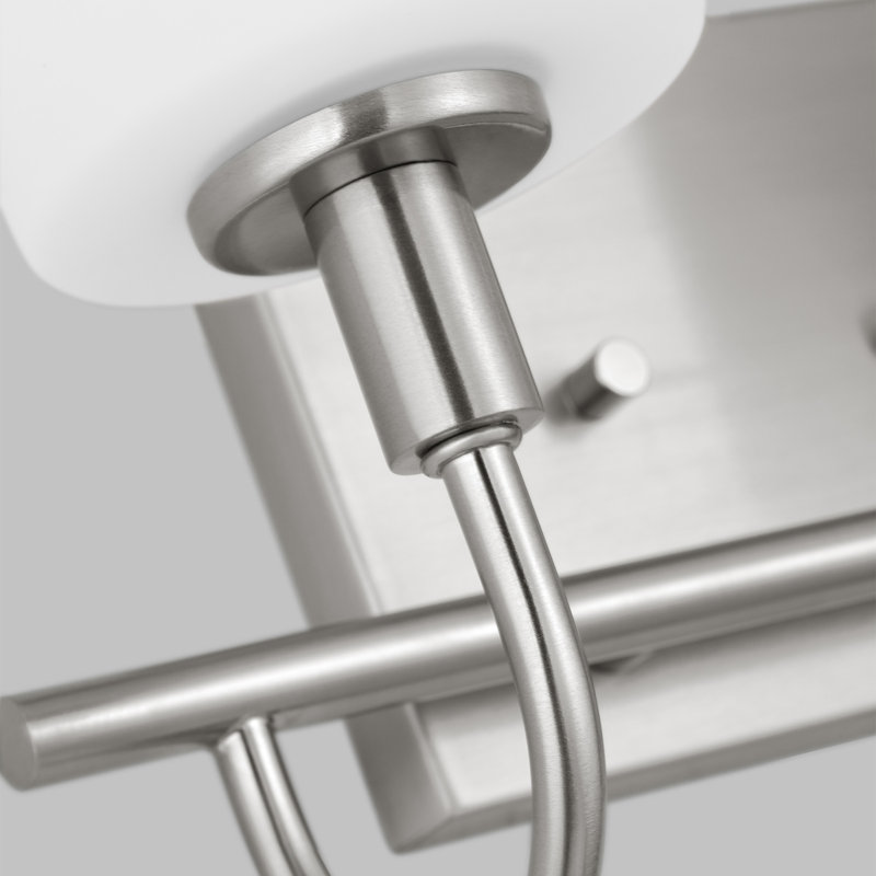 Rowley 2 Light Dimmable Vanity Light, Brushed Nickel