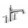 Joleena Double Handle Deck Mounted Roman Tub Faucet Trim with Diverter