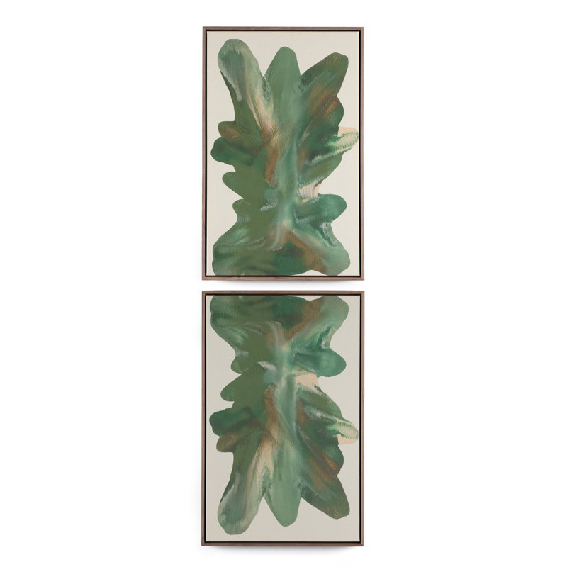 Rorschach Forrest Diptych Painting by Orfeo Quagliata