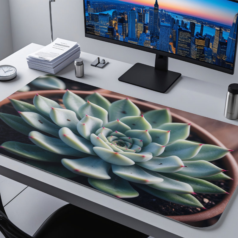 Polyester Desk Pad, 14.4x12.1