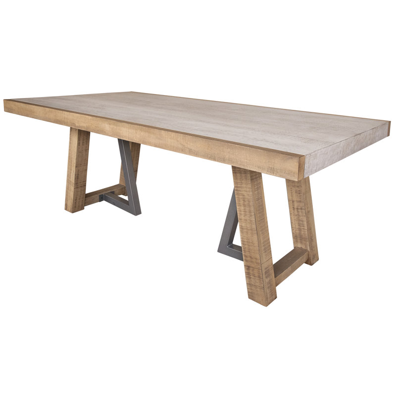 Solid Wood Top Dining Table