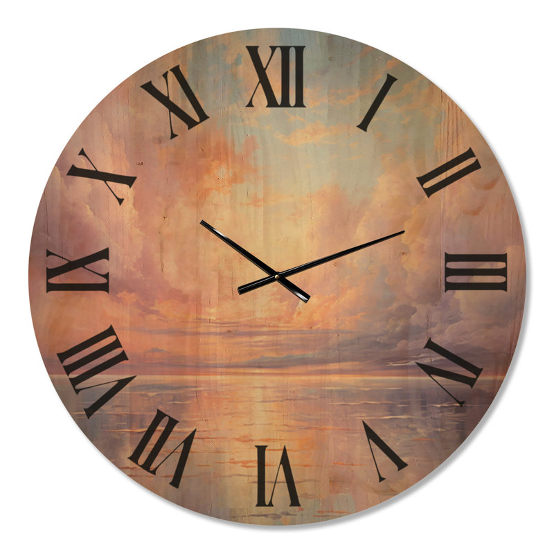 Horloge murale Sunset, Surdimensionné