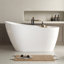 Baignoire de trempage autoportante en acrylique 55 po. X 28 po. Maya-84448387