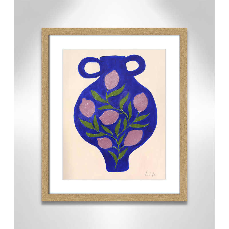 Vase n ° 03 par Camilla Bergqvist, H 19 po x l 16 po x P 1,25 po, Impression encadrée naturelle avec passe-partout