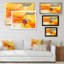 Impression de tempête jaune et orange - reproduction sur toile flottante-534643012-534643011