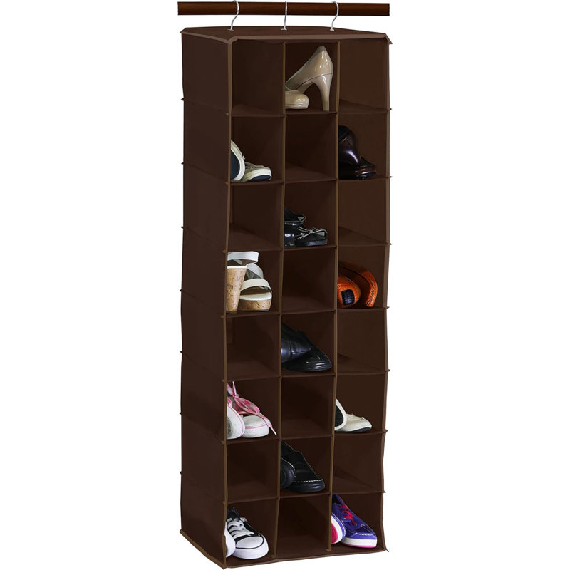Range-chaussures 24 paires, Brun