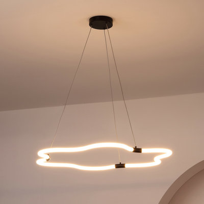 Lustre à intensité variable réglable contemporain en métal / acrylique 31,5 po Maristella