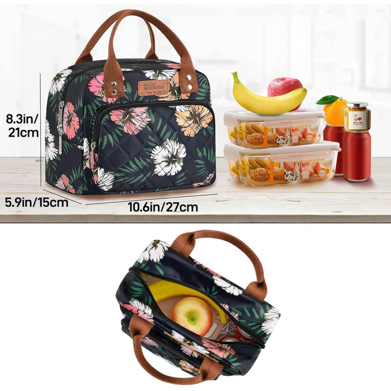 Insulated Lunch Bag, Floral