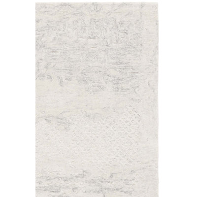 Laine touffetée à la main Nayim 101; Tapis abstrait en coton