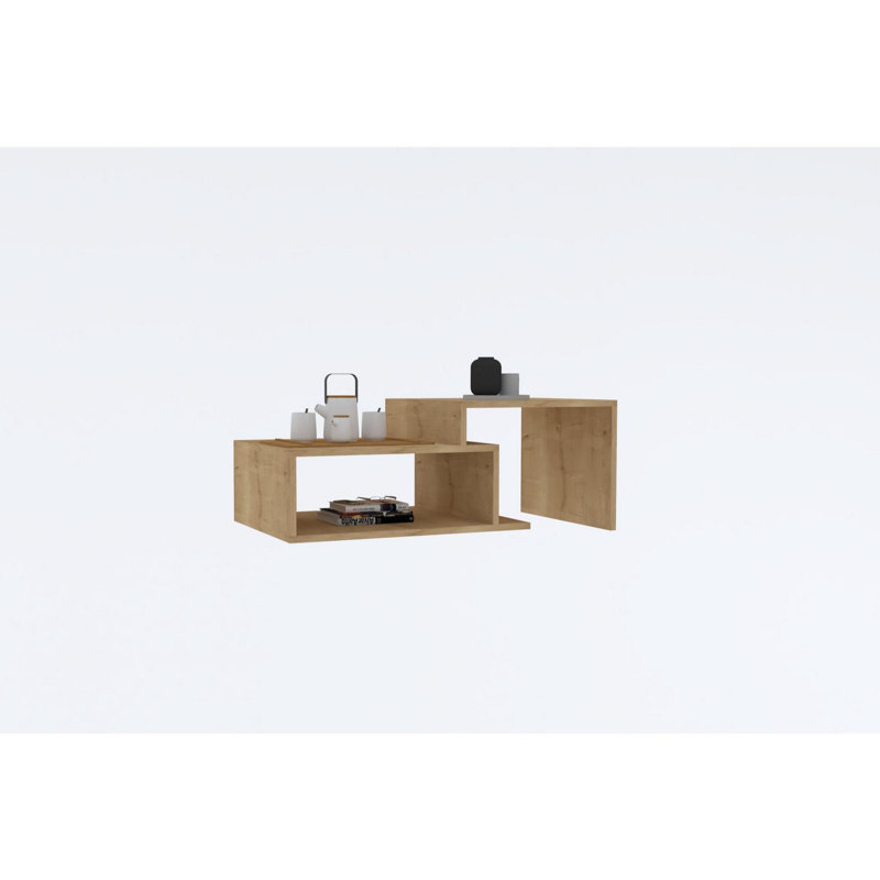Modern Sapphire Coffee Table, 31.5 x 15.7 x 19.7 inches | 100% Melamine Coated Particle Board, Thickness: 0.7 inches | Stylish and Functional Design for Living Room, Perfect for Modern Décor and Entertaining