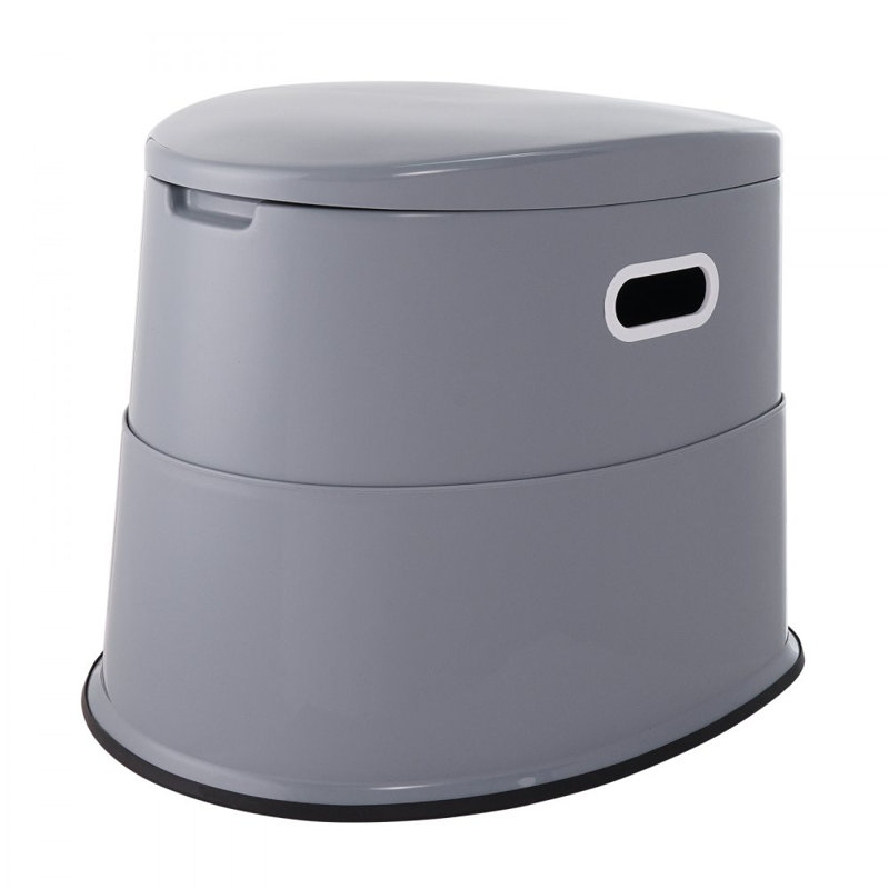 Portable Toilet for Camping, Porta Potty with 1.3 Gal Detachable Inner Bucket & Removable Paper Holder, Commode with Dual Lids, Travel Toilet for Adults Kids Outdoor Camping Car Long Road Trips