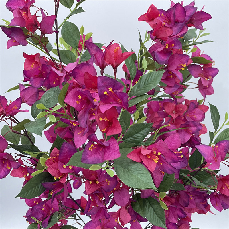 Bougainvillée artificiel vert avec plante pliable pour la décoration intérieure