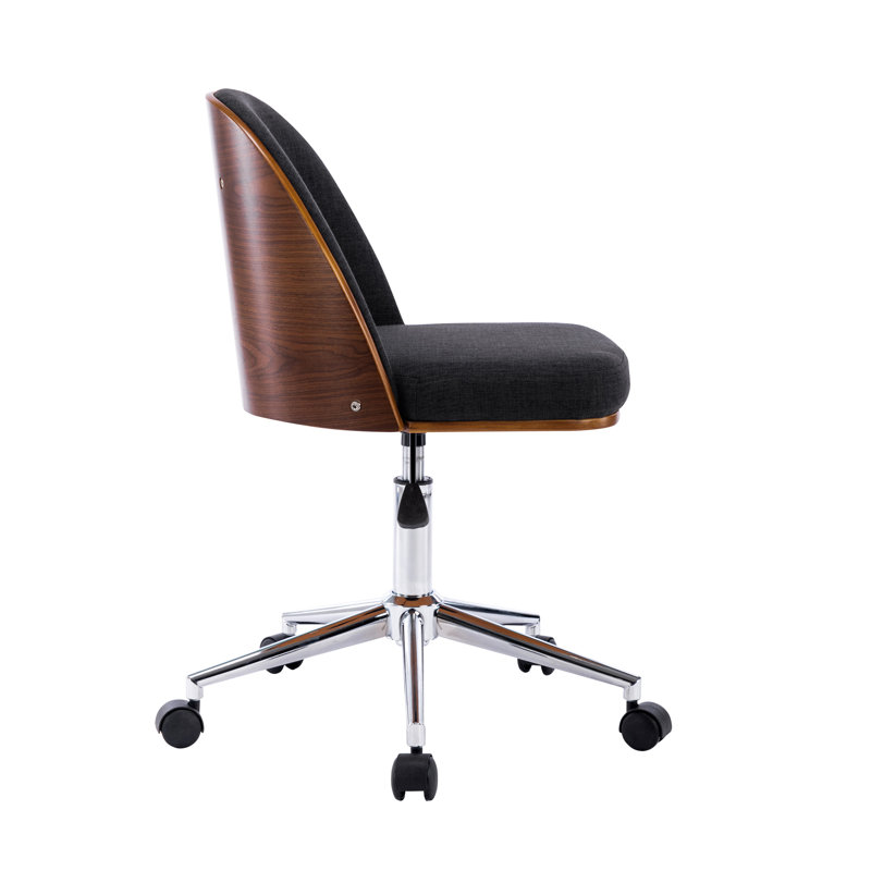 Chaise de bureau Ayumu, Gris foncé