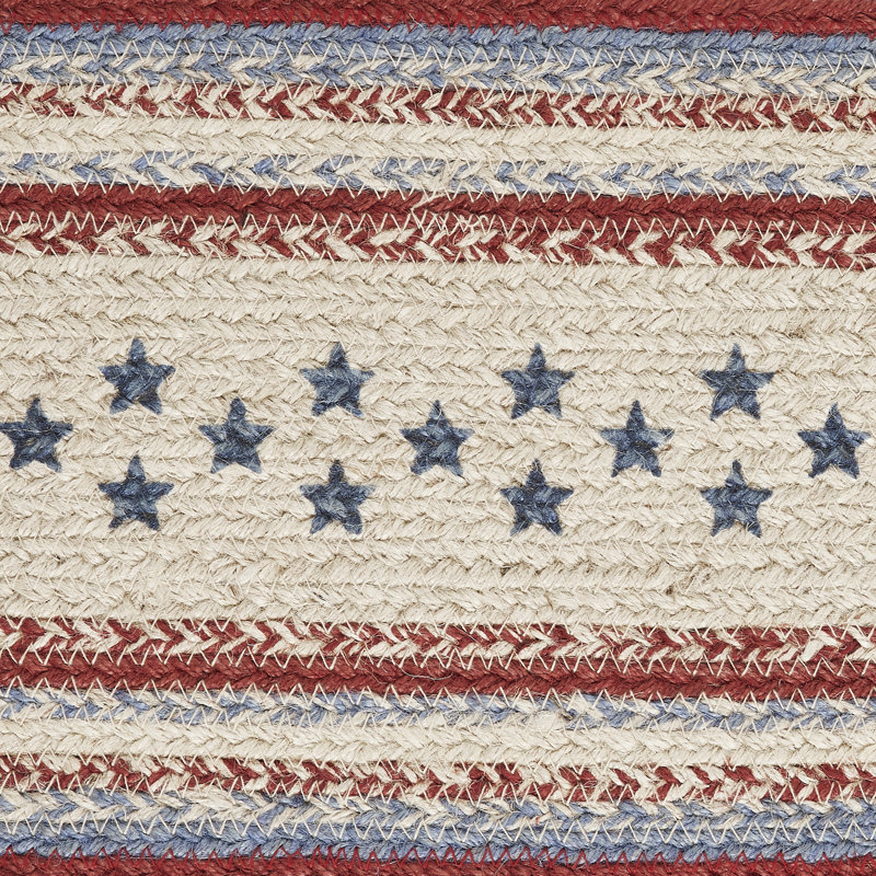 Celebration Jute Oval Table Runner, 24" L x 8" W