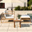 Zone de confort extérieure en bois - Coussins de chaise et de table d'appoint pour les moments de détente Pratique des sièges de patio - Housse de coussin-515558155
