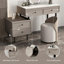Makeup Vanity with Light mirror,4 drawers,1 chair