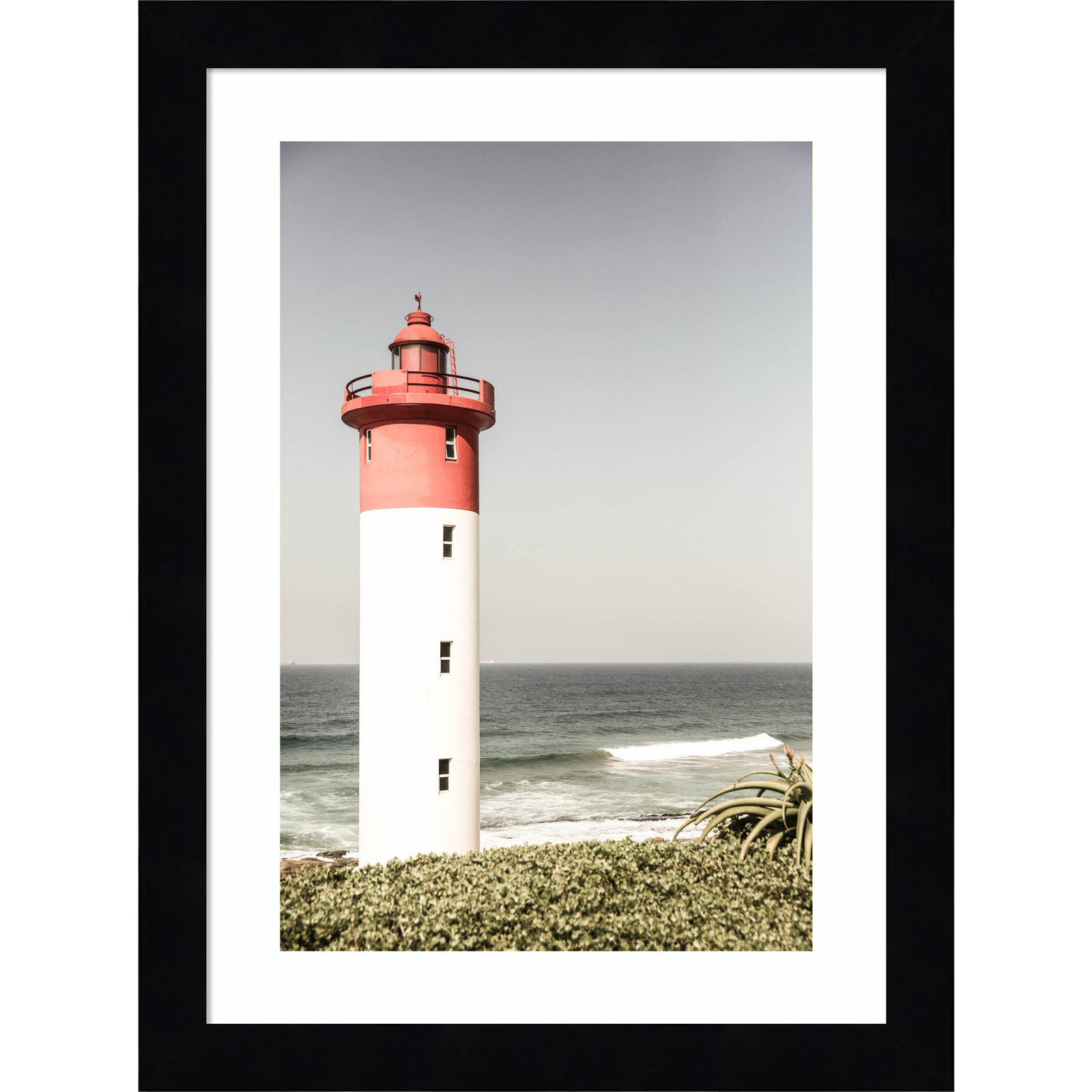 Daisey "Oyster Box Lighthouse" Print, Black, 13" H x 10" W