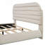 Lit plateforme tapissier grand moderne avec tête de lit courbée Modern-455117906