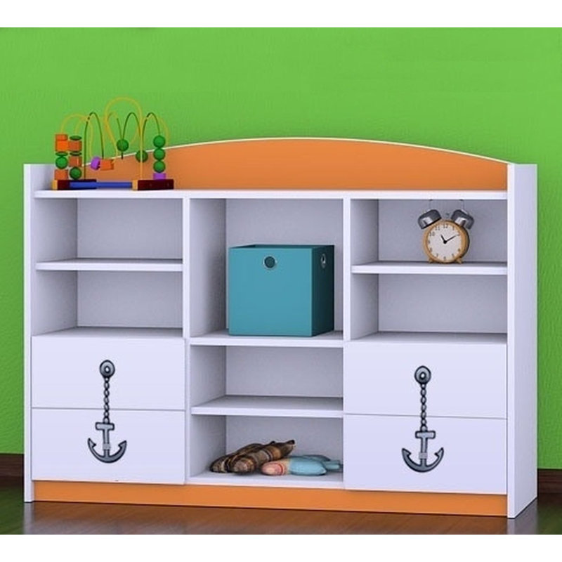 Julius 92cm H X 129cm W Kids Cube, Orange