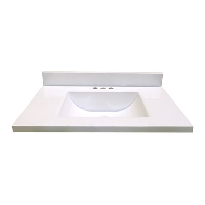 Plateau de meuble-lavabo simple 31 po