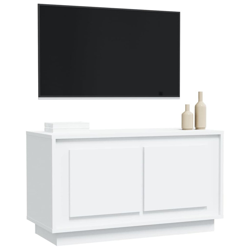 Hakon Unfinished TV Stand, White