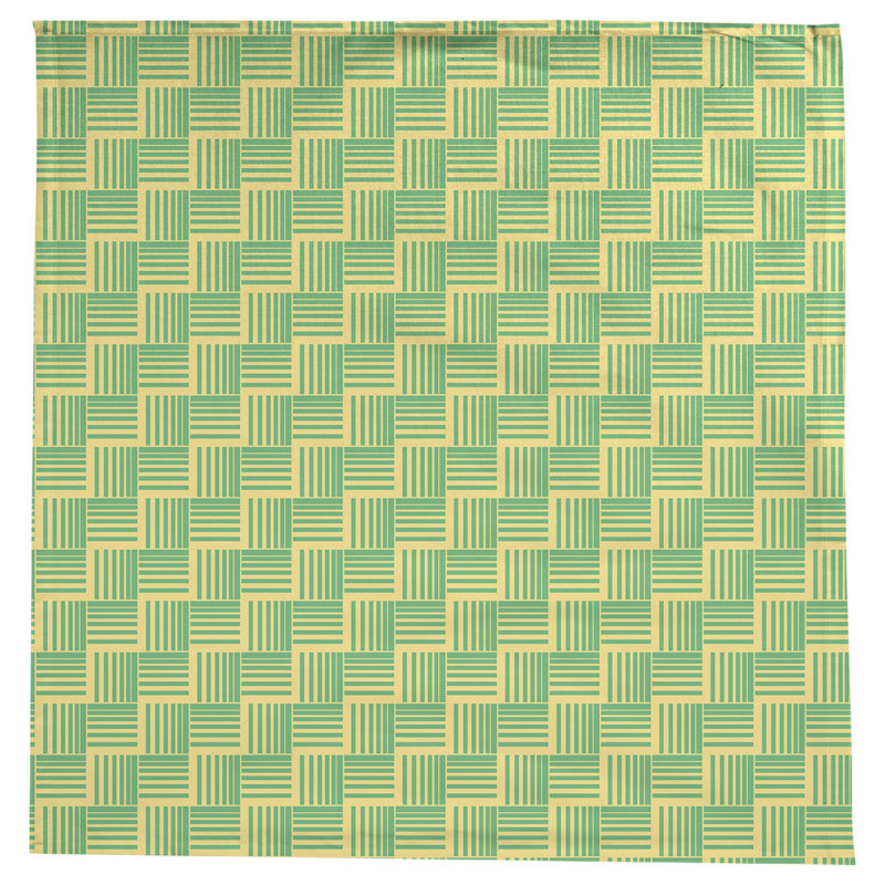 Rayures nattes classiques Nappe, Jaune/vert