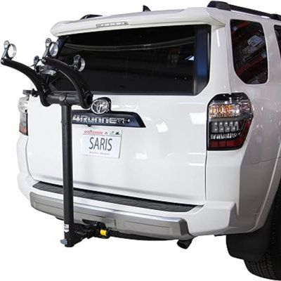 Brayden Studio® Bones 2  Hitch Rack, Easy Fold Design Hitch  Rack with Tilting Base - Black