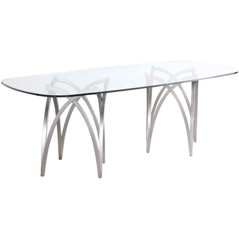 Izaiha Glass Top Dining Table