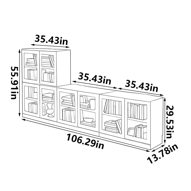 Ayaansh, (8 tablettes) H 55,91 po x l 106,29 po x P 13,78 p