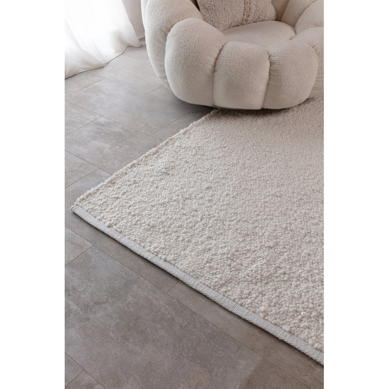 Amira Solid Colour Hand Woven Area Rug, Rectangle 160 x 230cm