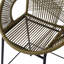 De 2 faux extérieurs, fabriqués en PE de haute qualité, design ergonomique pour une assise détendue, motif tissé élégant, cadre, entretien facile et fonction assise confortable, utilisation polyvalente complexe