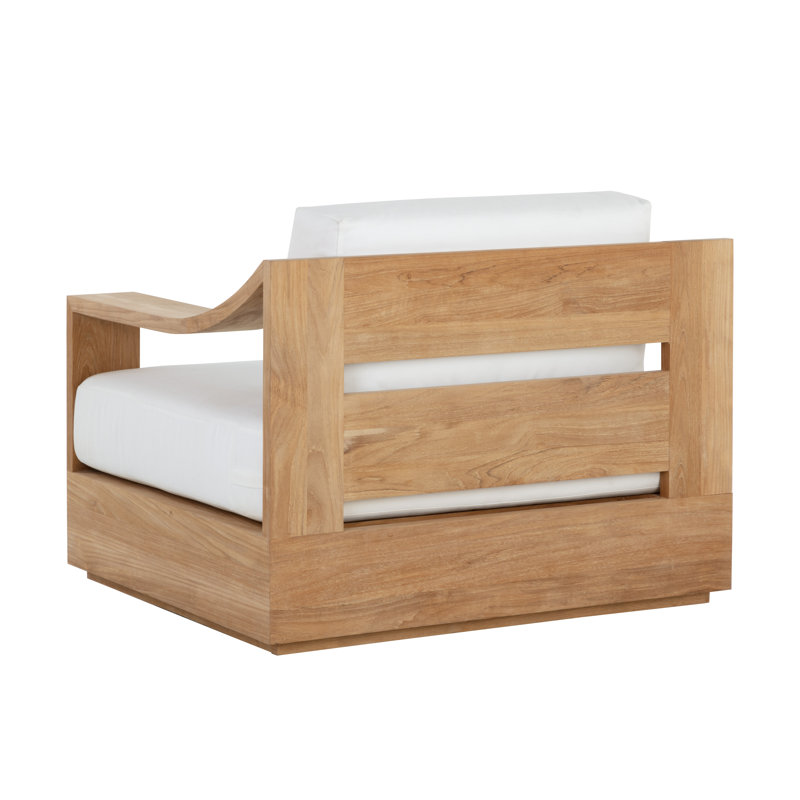 Tahiti Outdoor Teak Swivel Lounge Chair