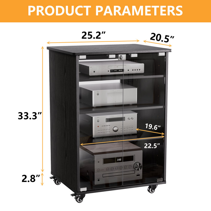 Armoire multimédia H 33,3 po