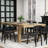 12-Person Rectangular Manufactured Wood Dining Table