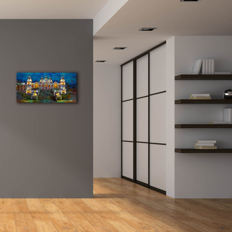 «India Guyarat Baps Shri Swaminarayan Mandir Dhari» par Pedro Gavidia, art mural sur toile, 40 po x 20 po