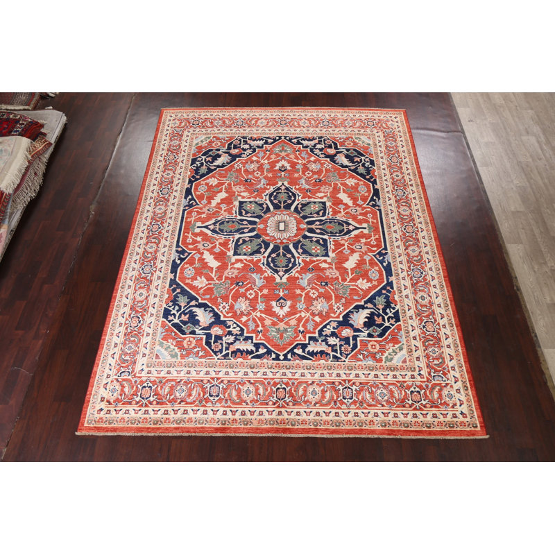 One-of-a-Kind 9'0" X 11'8" Wool Area Rug in Rust