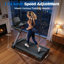 Tapis de course pliable FED Fitness Yosuda Series TM2, capacité de 181 kg, inclinaison de 0 à 18 %, moteur silencieux sans balais