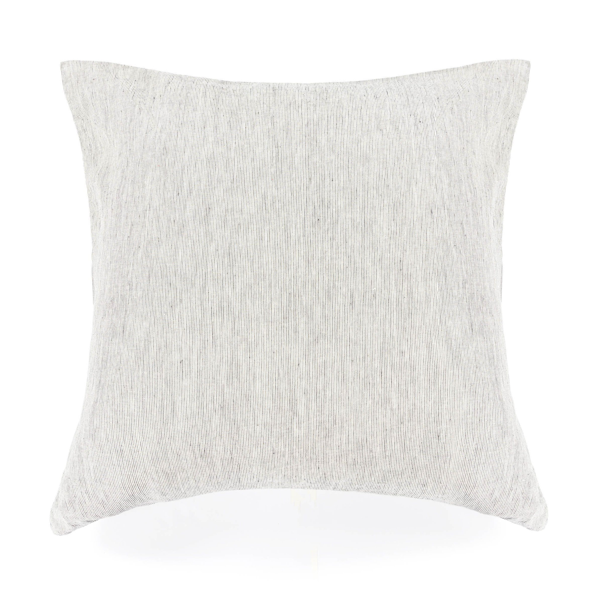 100% French Linen Pillow Sham, Shadow Pinstripe, Square 26"