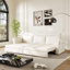 Canapé Chesterfield, canapé-lit gigogne de 93,7 po, canapé-lit convertible 3 en 1 avec garniture cloutée et accoudoirs roulés, canapé-lit multifonctionnel pour salon, chambre à coucher, appartement, bureau-996902435