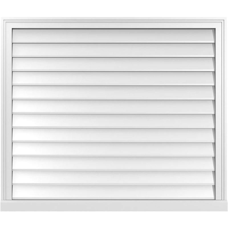 Cadre de seuil Brickmould, brun clair apprêté, H 36 po x l 42 po x P 2 po