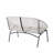Outdoor Patio Loveseat, White PE Wicker-314398279