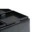 Repose-pieds de rangement pour table basse moderne carrée en cuir végétalien vieilli 35 po avec 4 plateaux Avalon-1585530778-1495768762