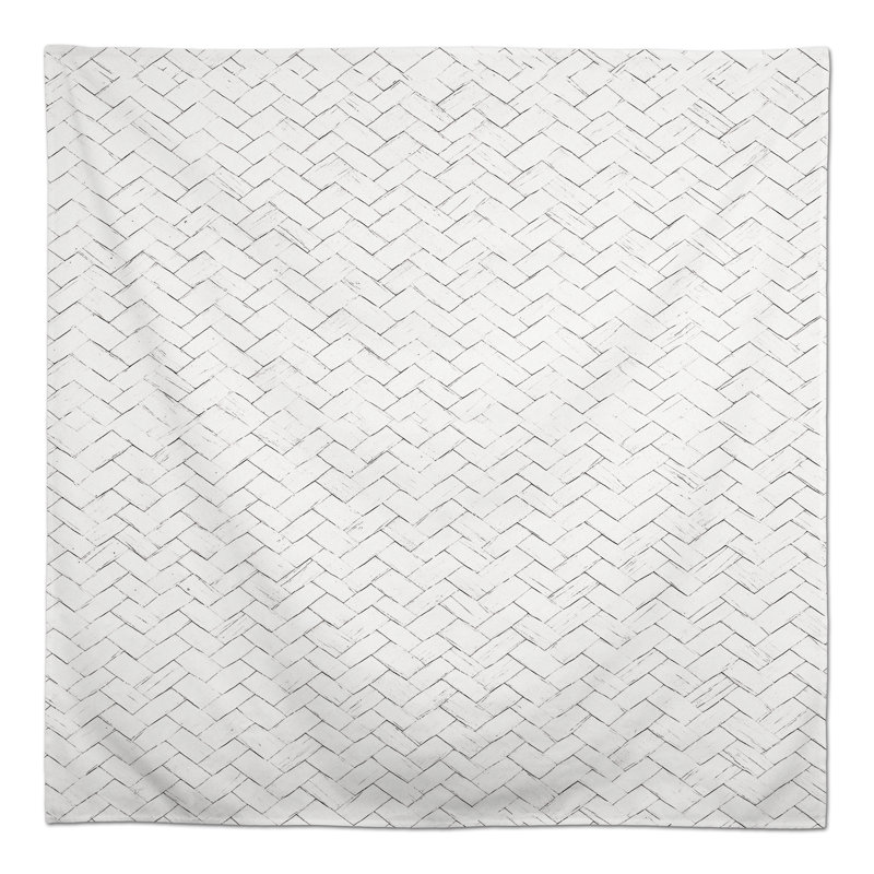 Woven Texture Gray 2 Tablecloth, White
