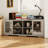 66.1"Wide Display Sideboard with 4 Sliding Glass Doors & Adjustable Shelves-327538313