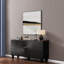 Buffets et buffets modernes noirs avec rangement en bois pour la cuisine
