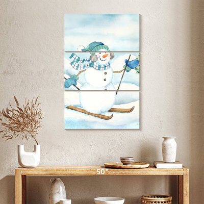 Lelend Let It Snow Blue Snowman III