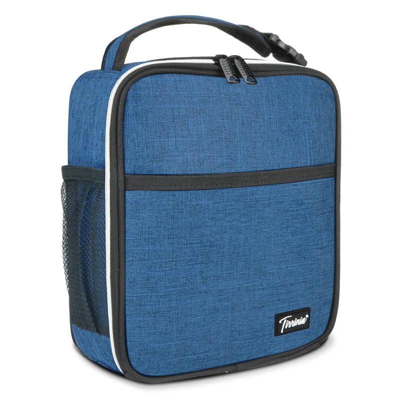 Petit sac à lunch isolé Tirrinia pour adultes, fourre-tout, boîte à lunch pour la rentrée scolaire, Bleu foncé